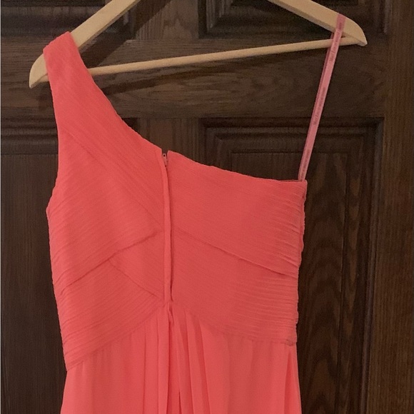 PROM DRESS! Coral Morilee Madeline Garnder long chiffon dress. Size 4 - Picture 3 of 4